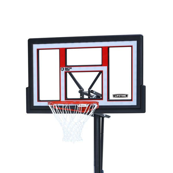 Lifetime Height Adjustable Portable Basketball Hoop (50" Polycarbonate